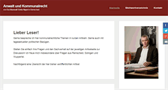Desktop Screenshot of anwalt-und-kommunalrecht.de