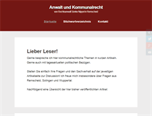 Tablet Screenshot of anwalt-und-kommunalrecht.de